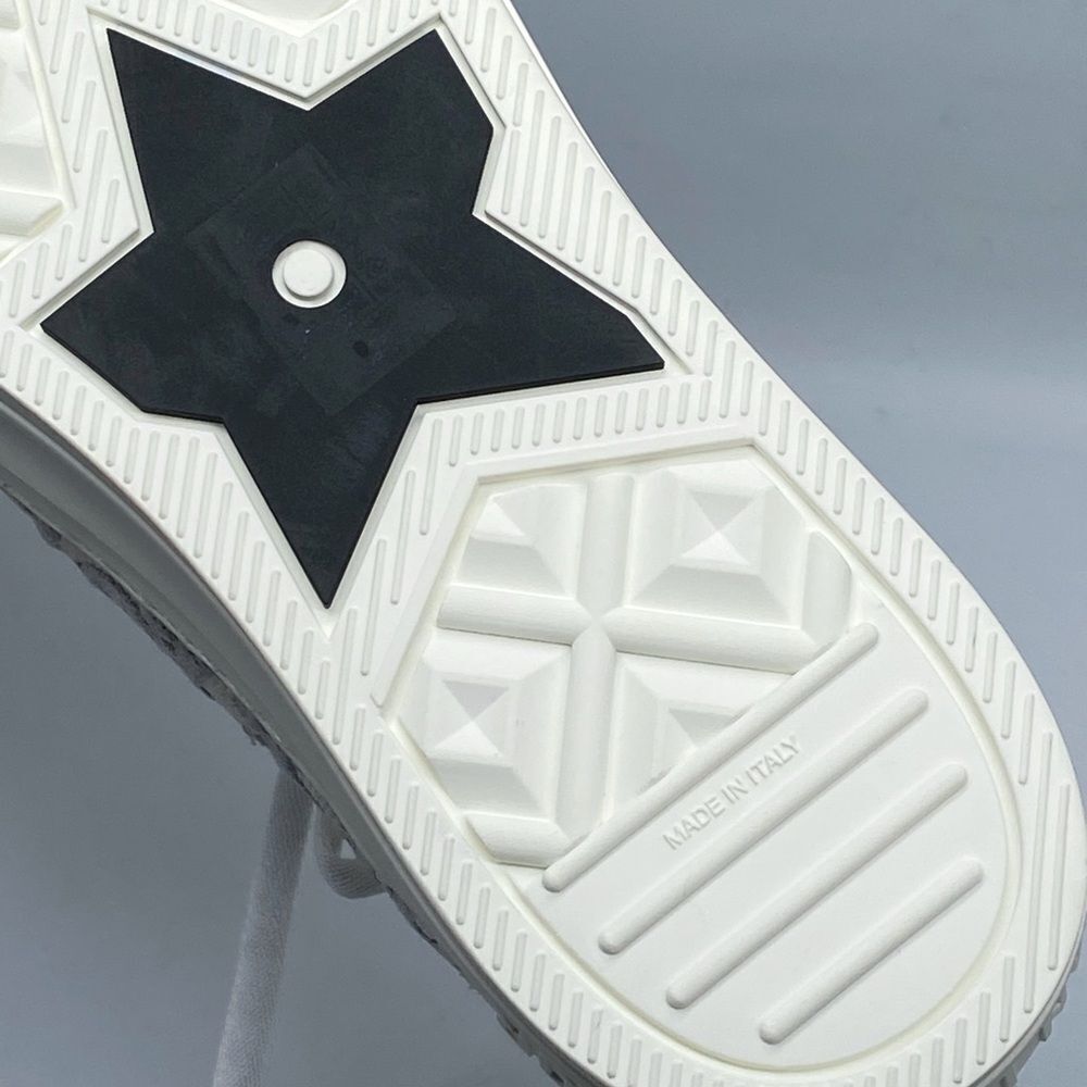 Dior Walk'n'Dior Sneaker Stone Gray Dior Oblique Embroidered Cotton size 41 - Picture 16 of 16